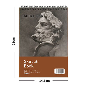 Blocco <span class=keywords><strong>da</strong></span> <span class=keywords><strong>Disegno</strong></span> a Spirale 60 <span class=keywords><strong>Fogli</strong></span> 68 lb <span class=keywords><strong>A3</strong></span> A5 Carta per Schizzi Senza Acidi per Bambini Principianti Artisti Professionisti - Product Image 6