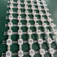 Affichage LED en maille RGB extérieur IP67 DC12V DC24V DC36V pour éclairage dynamique de façade de bâtiment