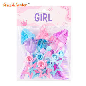 <span class=keywords><strong>Princesse</strong></span> semblant jouer bijoux habiller ensemble paillettes couronne boucle d'oreille anneau jouets pour filles Costume accessoires de fête - Product Image 5