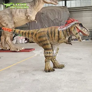 Yeni ürünler ile gerçekçi yürüyüş t-rex dinozor kostümleri yetişkin için