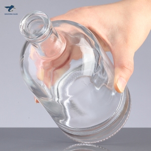Botella de Vidrio Redonda Vacía de 375ml, 500ml, 700ml para Licores, Ginebra, Ron, Tequila, Whisky, <span class=keywords><strong>Vodka</strong></span>, en Oferta - Product Image 5