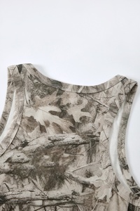 Camiseta de Verano sin Mangas para Hombre, Estilo Urbano, Tejida, Holgada, Transpirable, con Estampado de Camuflaje, Estilo Hip Hop - Product Image 4