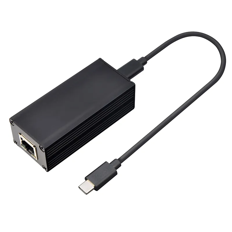 USB 2.0-Netzwerk Aluminium legierung material IEEE802.3af/at Standard Poe-Treiber PoE zu Typ C Adapter konverter SDAPO PD2CAT