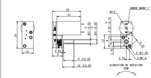 SLW 사용자 정의 설계 마이크로 코어리스 모터 0.6kg.cm 12MM 직경 2.5V 3V 5V 브러시 <span class=keywords><strong>DC</strong></span> 마이크로 웜 기어 모터 - Product Image 5