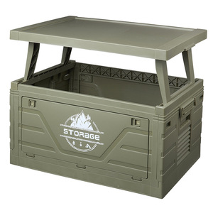 Outdoor Storage Box 100L-150L Foldable With Table For Camping Car Trunk Organizer Rectangle Shape - Product Image 4