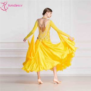 B-18416 באיכות גבוהה צהוב סלוניים שמלות מבוגרים מפני תחרות - Product Image 6