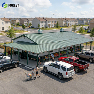 โครงสร้างเหล็ก ซูเปอร์มาร์เก็ต ห้างสรรพสินค้าขนาดใหญ่  โครงสร้างเหล็กชุบสังกะสี ป้องกันการกัดกร่อน ทนไฟ  ร้านซ่อมรถยนต์ 4s  ฉนวนกันความร้อน - Product Image 1