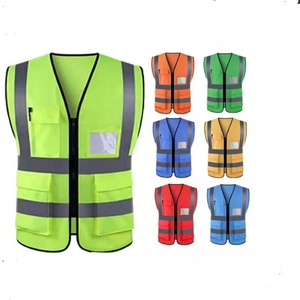 <span class=keywords><strong>Gilet</strong></span> de <span class=keywords><strong>sécurité</strong></span> réfléchissant haute visibilité et haute qualité, classe 2 ANSI, imperméable, avec LED clignotante, logo personnalisé, orange fluorescent, pour la circulation - Product Image 2