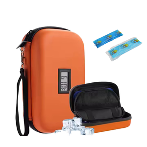 Sac isotherme durable en PU pour diabétiques, étui de transport d'insuline avec fermeture éclair, portable - Product Image 1