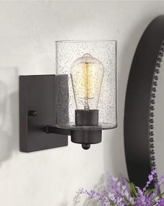 Clear Glass <strong>Shades</strong> Black Wall <strong>Lamp</strong> Hotel <strong>Bathroom</strong> Vanity Light Black <strong>Bathroom</strong> Light Fixture Over the Mirror - Product Image 1