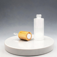 Botol Minyak Esensial Kaca dengan Tutup Pipet Bambu Spa Rumah Aromaterapi Kualitas Premium Botol Penyimpanan Fungsional dengan Pipet