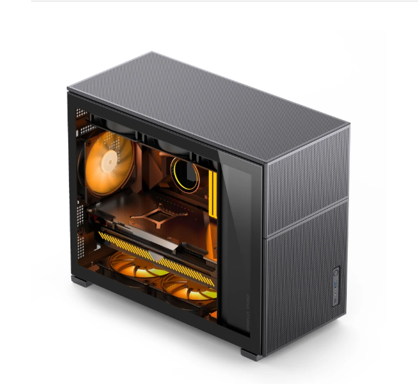 D31 Mid Tower Aluminum Alloy MESH MicroATX Form Factor Computer Case with Stock Product Features