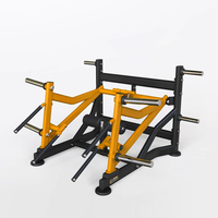 Appareil de musculation professionnel personnalisé à charge par plaques en acier pour l'entraînement des fessiers, avec conception ergonomique pour la musculation