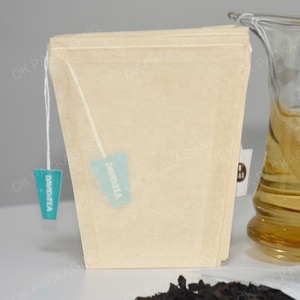 Tùy Chỉnh Phân Hủy Sinh Học Túi Trà Với Bông Vẽ Dây Sinh Thái Gỗ Bột Giấy Lọc PE Nhựa Nhiệt Con Dấu Rỗng Lá Lỏng Túi Trà - Product Image 2