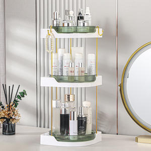 <span class=keywords><strong>Estante</strong></span> de almacenamiento de esquina <span class=keywords><strong>giratorio</strong></span> de 360 °-Organizador multicapa que ahorra espacio para baño y <span class=keywords><strong>cocina</strong></span> - Product Image 4