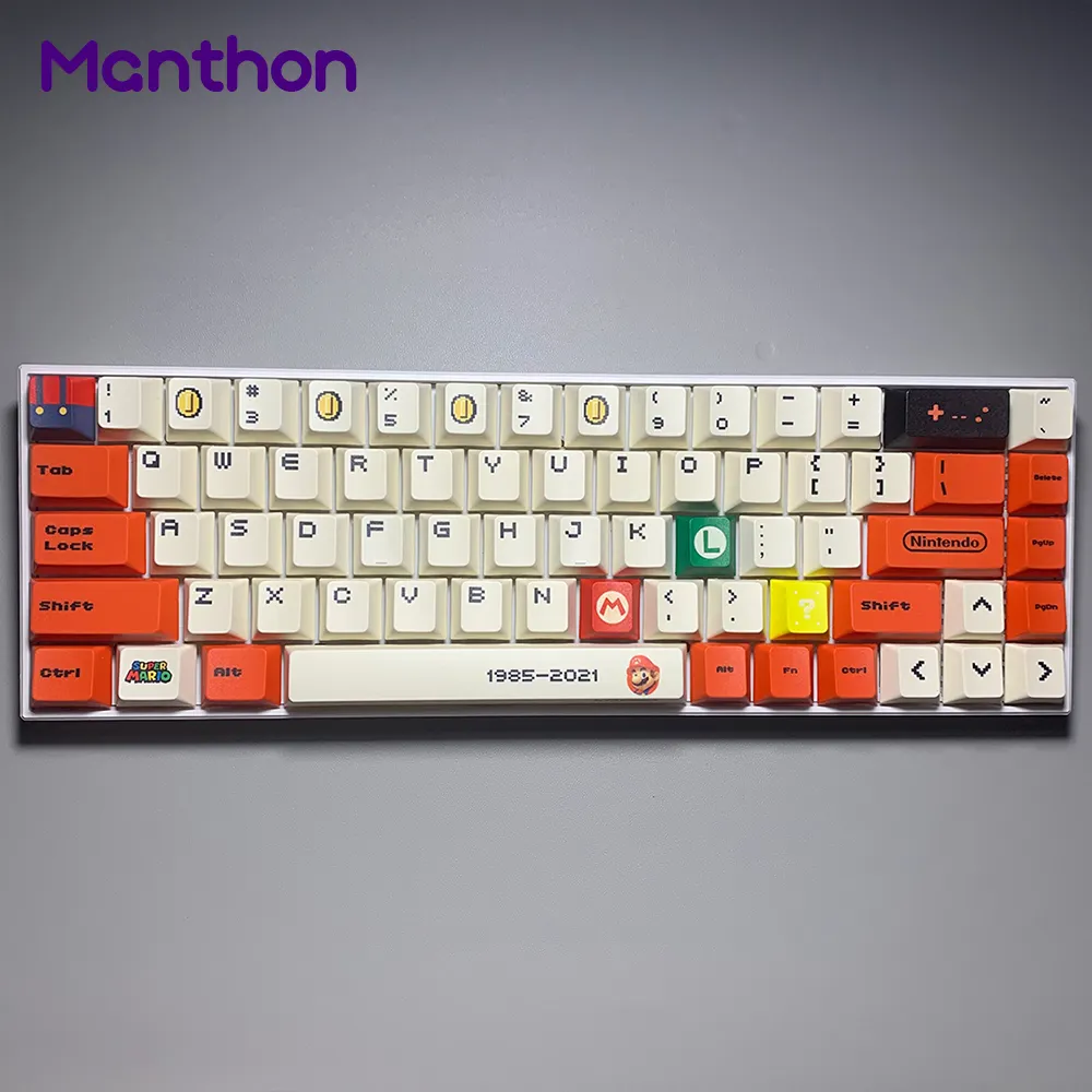 Capuchons de clavier de jeu, personnalisé, OEM, Super SEGA XDA Cherry Wario, Luigi, jaune, Mario Bros, 1 pièce, meilleures ventes