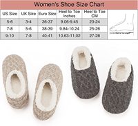 Style Simple femmes semelle souple chaussettes de chambre à coucher avec pinces épaisses chaudes confortables ballerines pantoufles de maison pantoufles d'intérieur