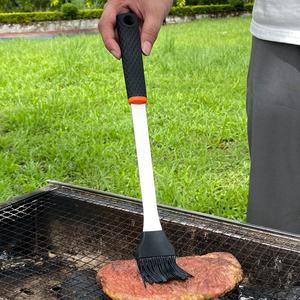 ชุดอุปกรณ์บาร์บีคิวด้ามเคลือบซิลิโคนแบบพกพาชุดอุปกรณ์บาร์บีคิวมีดส้อมเครื่องมือย่างบาร์บีคิว - Product Image 3