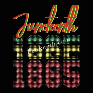 Hot Fix Juneteenth 1865 Diseño de vinilo Impresión de transferencia de calor de diamantes de imitación Celebrar el mes de la <span class=keywords><strong>Historia</strong></span> <span class=keywords><strong>Afroamericana</strong></span> - Product Image 2