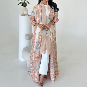 عباية SBM الجديدة موديل 2025 بتصميم بوهيمي أنيق وكسرات مياكي، كارديجان شيفون عالي الجودة، مقاس كبير، فستان نسائي مسلم بنمط دبي - Product Image 3