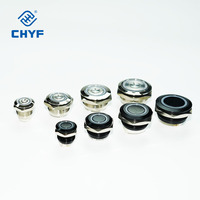 CHYF 12mm 16mm 19mm Tombol Tekan Mikro Ultra Pendek 1NO Sakelar Tombol Tekan Baja Tahan Karat