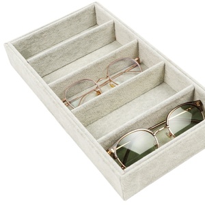 Estuche <span class=keywords><strong>de</strong></span> exhibición <span class=keywords><strong>de</strong></span> gafas <span class=keywords><strong>de</strong></span> franela personalizado con 6 ranuras para gafas <span class=keywords><strong>de</strong></span> sol Relojes Almacenamiento <span class=keywords><strong>de</strong></span> anteojos <span class=keywords><strong>Caja</strong></span> <span class=keywords><strong>de</strong></span> regalo <span class=keywords><strong>de</strong></span> viaje - Product Image 1