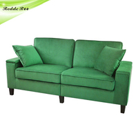 Canapé en tissu Best-seller, gain de place, 1/2/3 places, accoudoirs avec rangement intégré, emballage plat, vente en gros, mobilier pour petit appartement