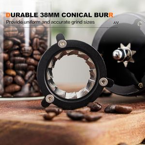 เครื่องบดกาแฟไฟฟ้า 01S สีดำ สำหรับเอสเพรสโซและกาแฟดริป - Product Image 2