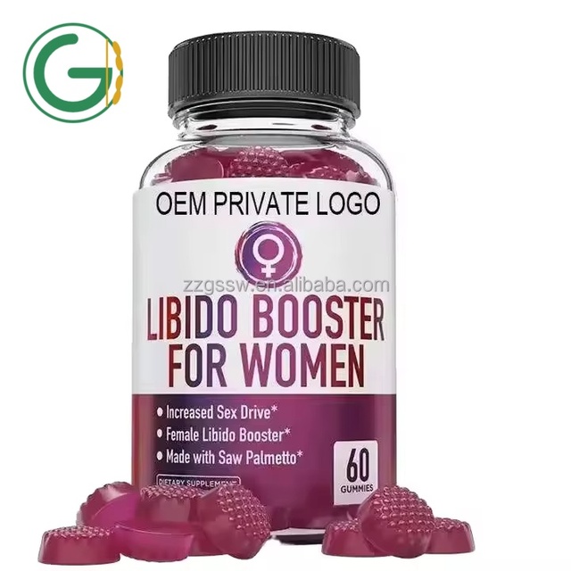 OEM Natural Libido Booster Gummies with Saw Palmetto Herbal Supplements for Female Libido Boost