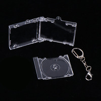 Kunden spezifische Acryl Schlüssel bund DIY Star Fan Unterstützung hausgemachte umgebende Gedenk album Mini CD kleinen Anhänger