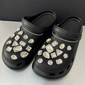 Wholesale Bling <strong>Jewelry</strong> Clog Charms Gems Rhinestone Decoration Girls Women Gifts Metal Shoe Buckle Shoe Charms Shoe Decorations - Product Image 3