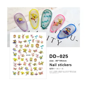 DD Series 80*105mm Stickers for Nail Art Environmentally friendly materials can be packaged independently ODM/OEM
