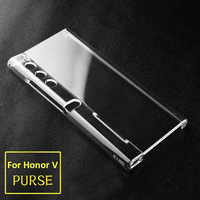 Vente chaude Transparent clair mince dur PC étui de téléphone pliant pour Huawei Honor V étui à main