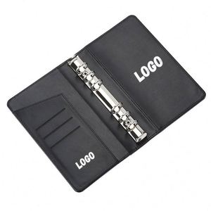 Portefeuille-classeur personnalisé avec logo, en cuir PU A5 A6, avec enveloppes pour argent liquide - Product Image 2