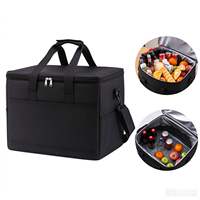 Sac isotherme premium personnalisé avec logo, glacière portable, sac de transport thermique pour aliments, idéal pour la livraison d'épicerie, les barbecues, le camping et les escapades de fin de semaine