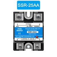 SSR-10AA / 25AA / 40AA Monophasé AC CLIMATISATION contrôlée Relais STATIQUE SSR Cache-Poussière En Plastique de Chaleur Sink220V