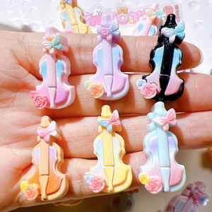 Accessoires en résine de violon simulé Violon-Caractéristiques Accessoires de bricolage en acrylique Matériaux faits à <span class=keywords><strong>la</strong></span> main - Product Image 1