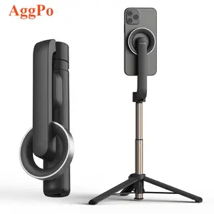 Selfie Stick Tripod Compatible - Extendable Magnetic Cell Phone Tripod Stand, Tripod for All Phones