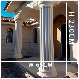 Colonnes romaines en marbre sur mesure, piliers en pierre, grandes sculptures de colonnes de style grec romain pour la décoration de la maison - Product Image 2