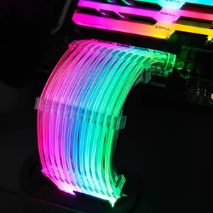 Lian Li Strimer Rgb Psu Verlengkabel Kit Atx 24pin/Gpu 8Pin Mouwen Module Lijn Neon Lichten A-RGB Aura sync Pc Decoratie