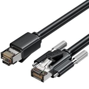 Câble réseau - câble RJ45 SFTP Cat.6, 5 m, couleur noire, haute vitesse, blindage pour une faible interférence, idéal pour - Product Image 1