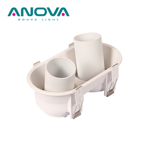 Foco Empotrable Antideslumbrante IP20 de Dos Cabezas, Marco Ajustable para Foco, Carcasa para Foco LED GU10 - Product Image 2