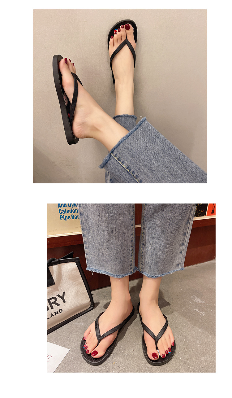Fashion Printing Women Filp Flops Slippers Custom Design PVC Filop-flops Ladies Wholesale