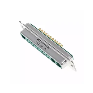 PCB Connectors DC25W3SA00LF 25P 22+3 Power D-Sub Combo Receptacle Female Sockets DC25W3SA00 DW Connector Free Hanging In-Line - Product Image 1