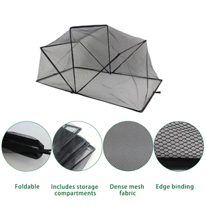 HUGELEAF Steel Anti-Bird Instant Folding <b>Mesh</b> Crop Plant Cover Protects with <b>Wire</b> Frame for Pest Control Plants - Product Image 5