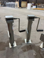 Support de plaque à trous avec poignée amovible pour cric de remorque 2000 lb, 10 pouces, pour ferme, stabilisateur, jambe de support stable