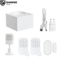 Système d'alarme anti-intrusion Tuya Smart Home, kit d'alarme de sécurité ABS 433 MHz WiFi pour la protection contre les intrusions domestiques
