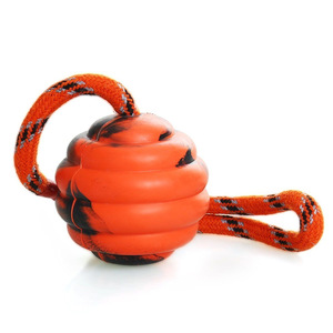 Jouet de tirage pour chien NAMSAN, en caoutchouc, en forme de citrouille, pour l'entraînement et le jeu interactif des chiens - Product Image 5