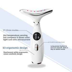 Appareil de beauté pratique pour la maison, pour le lifting du cou, avec lumière, micro-courant, vibration et chauffage - Product Image 3