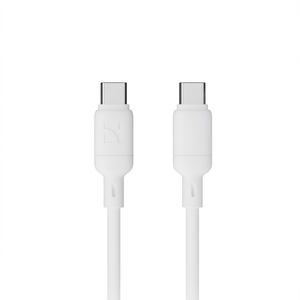 สายเคเบิล NCC Type-C TO Type-C ความทนทานสูง65W XC-0206ซิลิโคน1.2M PD ชาร์จเร็วยืดหยุ่น (สีขาว) - Product Image 2